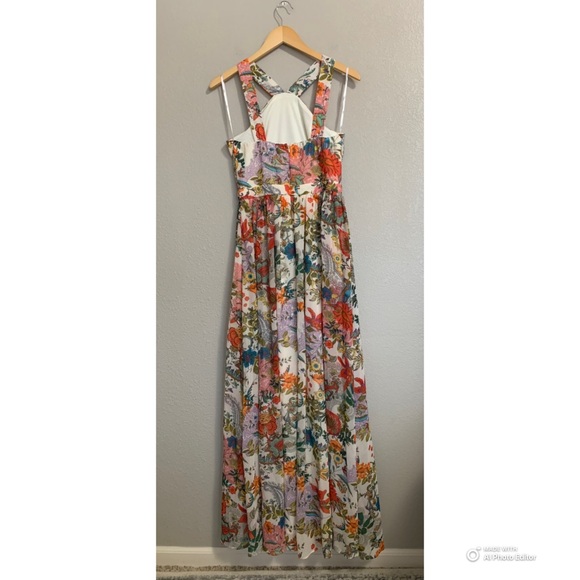 Lulus Medium Lilja Cream Floral Print Maxi Dress NWT Party Wedding Formal -  mordernwear.com